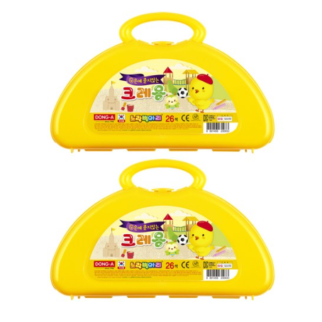 노랑병아리 크레용, 26색, 2개